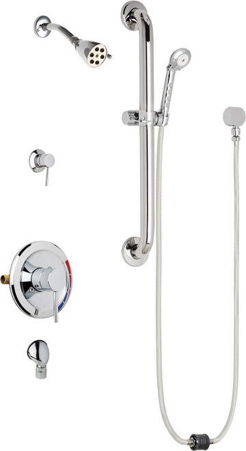 Chicago Faucets SH-PB5-31-033 Pressure Balancing Shower Fitting with Auto-Drain
