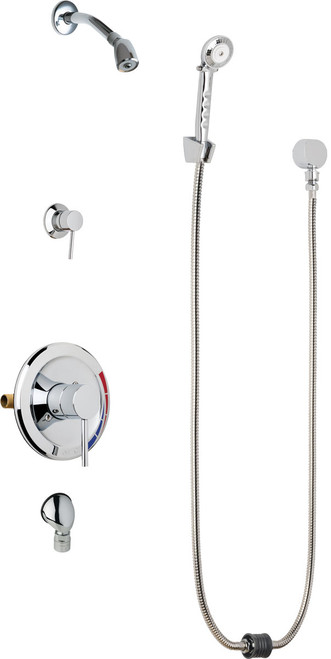 Chicago Faucets SH-PB5-33-040 Pressure Balancing Shower Fitting with Auto-Drain