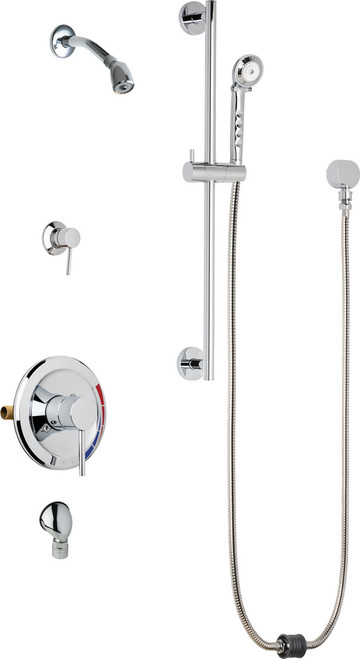 Chicago Faucets SH-PB5-33-041 Pressure Balancing Shower Fitting with Auto-Drain