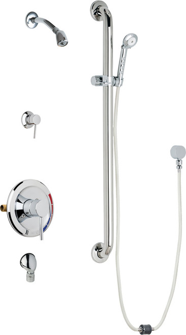 Chicago Faucets SH-PB5-33-054 Pressure Balancing Shower Fitting with Auto-Drain