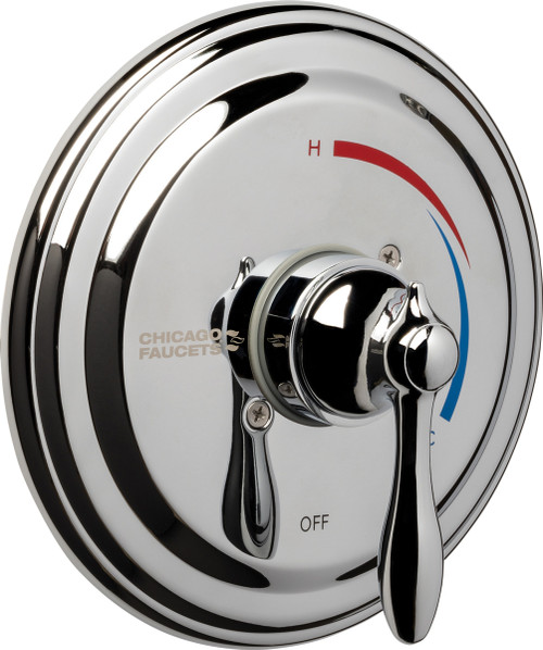 Chicago Faucets SH-TK1-00-000 Round Trim Kit for Thermostatic/Pressure Balancing Tub and Shower Fitting