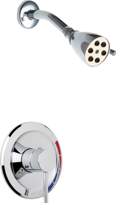 Chicago Faucets SH-TK1-01-000 Pressure Balancing Tub and Shower Trim Kit with Showerhead
