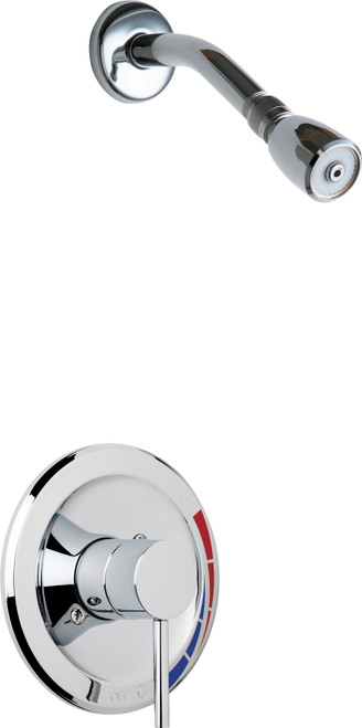 Chicago Faucets SH-TK1-02-000 Pressure Balancing Tub and Shower Trim Kit with Showerhead