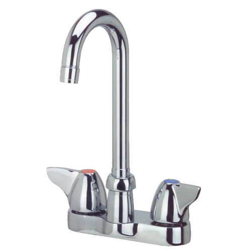 Zurn Z812A3-XL-18F AquaSpec 3-1/2" Centerset Gooseneck Faucet Dome Lever Handles 1.5 GPM