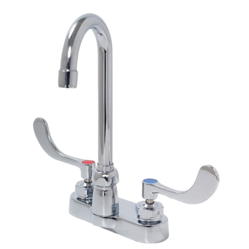 Zurn Z812A4-XL-25F AquaSpec 3-1/2" Centerset Gooseneck Faucet 4" Wrist Blade 0.35 GPM