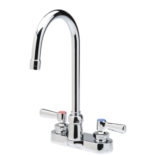 Zurn Z812B1-XL-22F AquaSpec 4" Centerset Gooseneck Faucet 2-1/2" Lever Handles 1.0 GPM