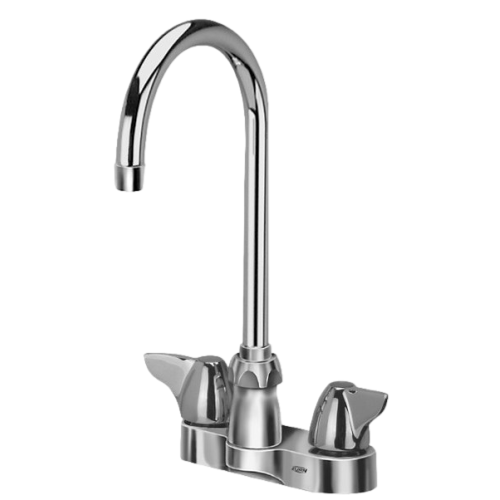 Zurn Z812B3-XL-18F AquaSpec 5-3/8" Centerset Gooseneck Faucet Dome Lever Handles 1.5 GPM