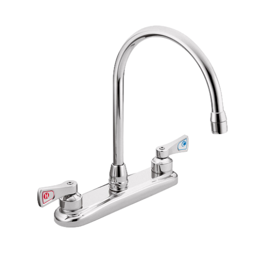 Moen 8287 M-DURA Chrome Two-Handle Kitchen Faucet 1.5 GPM