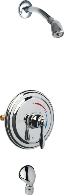 Chicago Faucets SH-TP5-02-000 Thermostatic/ Pressure Balancing Shower Fitting with Auto-Drain