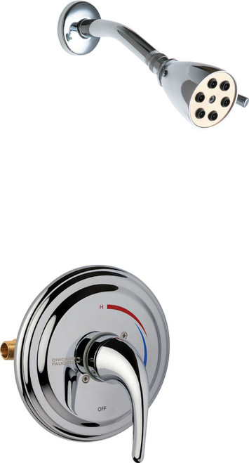 Chicago Faucets SH-TP7-01-000 Thermostatic/ Pressure Balancing Shower Fitting with Contemporary Handle
