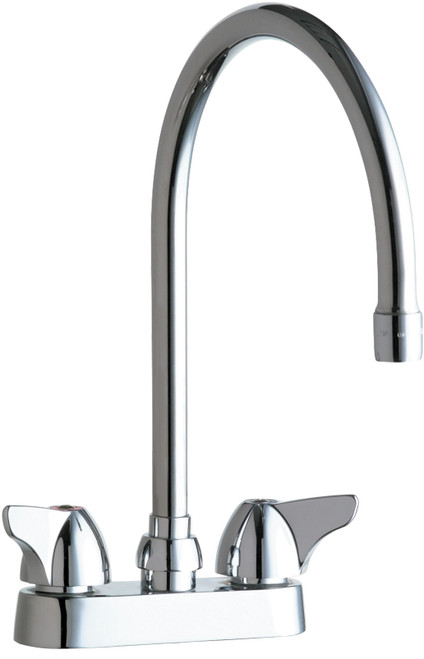 Chicago Faucets 1895-GN8AE35ABCP Manual Faucet with 4" Centers