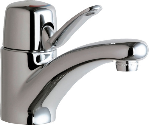 Chicago Faucets 2200-E39VPABCP Deck-Mounted Manual Faucet Single-Hole Mounting