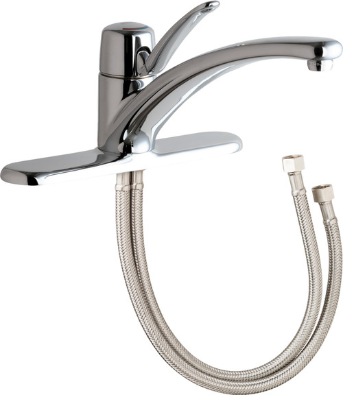 Chicago Faucets 2300-8E34VPABCP Deck-Mounted Manual Sink Faucet With 8" Centers