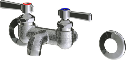 Chicago Faucets 305-LEARCF Wall-Mounted Manual Faucet with 3-3/8" Centers