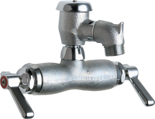 Chicago Faucets 305-VBLEARCF Wall-Mounted Manual Faucet with 3-3/8" Centers