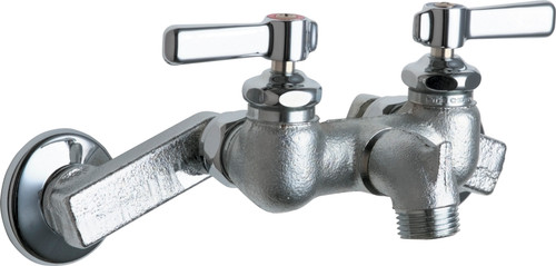 Chicago Faucets 305-XKCRCF Wall-Mounted Manual Faucet with Adjustable Centers