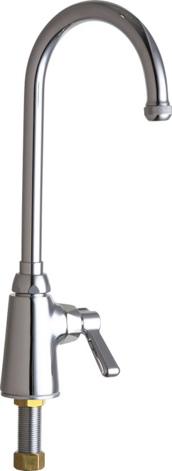 Chicago Faucets 350-E1ABCP Deck-Mounted Manual Faucet Single-Hole, Single-Supply