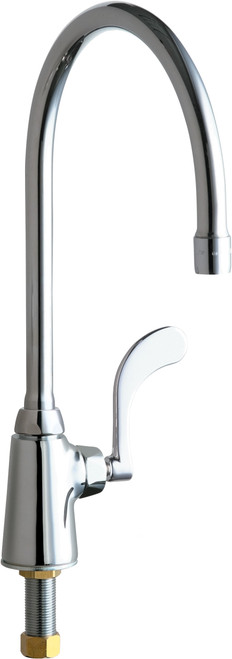 Chicago Faucets 350-GN8AE3-317XKAB Deck-Mounted Manual Faucet Single-Hole, Single-Supply