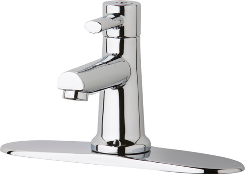 Chicago Faucets 3510-8E2805AB Deck-Mounted Manual Faucet with 8" Centers