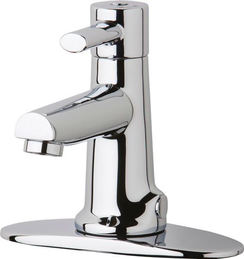 Chicago Faucets 3511-4E2805AB Deck-Mounted Manual Faucet with 4" Centers