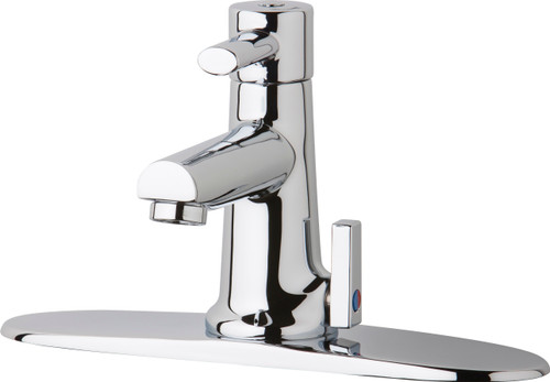Chicago Faucets 3512-8E2805AB Deck-Mounted Manual Faucet with 8" Centers