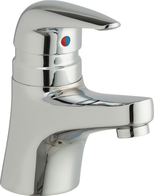 Chicago Faucets 410-E37VPABCP Deck-Mounted Manual Faucet with Optional 4" and 8" Cover Plates