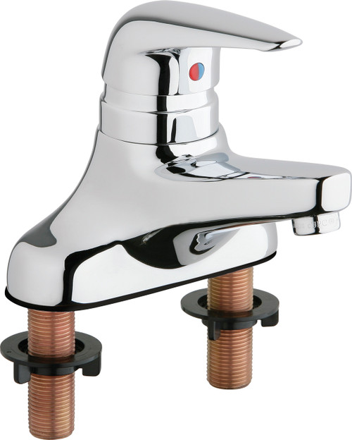 Chicago Faucets 420-E39ABCP Deck-Mounted Manual Faucet with 4" Centers