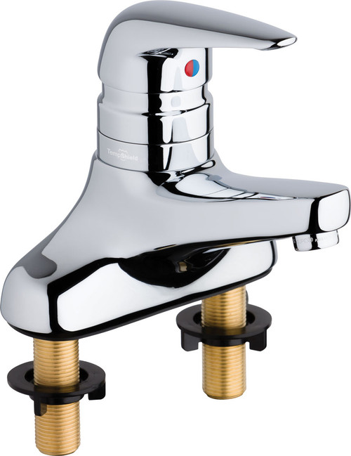 Chicago Faucets 420-T41E74ABCP Deck-Mounted Manual Faucet with ASSE 1070 Certified Scald Protection