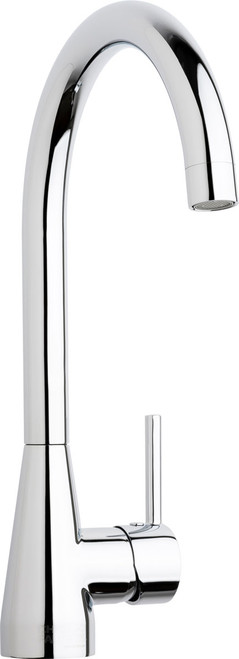 Chicago Faucets 436-ABCP Deck-Mounted High Arc Kitchen Faucet