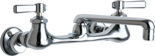 Chicago Faucets 540-LDE35XKABCP Wall-Mounted Manual Faucet with Adjustable Centers