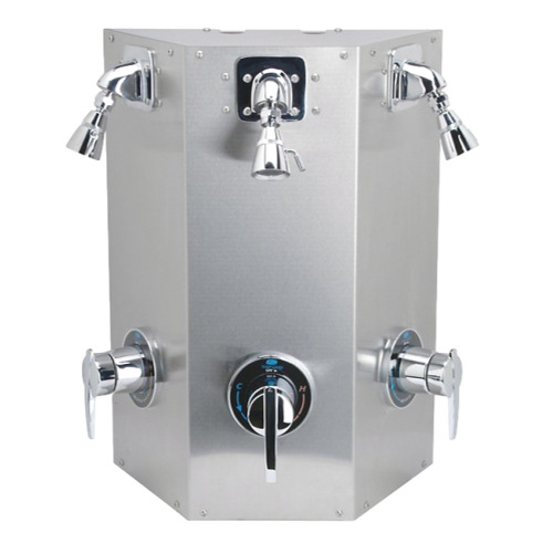 Zurn Z7500-W3 Three Person Institutional Shower Unit