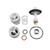 WATTS 0887302 RK009M2T Backflow Preventer Total Repair Kit 3/4"