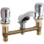 Chicago Faucets 404-VE2805-665ABCP Concealed Hot & Cold Water Metering Sink Faucet
