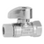 Matco-Norca 26-1002LF Quarter Turn Straight Supply Valve CP 3/8" FIP x 3/8" OD Compression Oval Handle