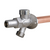 Prier C-244W04 4" Anti-Siphon Loose Key Wall Hydrant 1/2" Wirsbo PEX