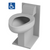 Metcraft HET4130 Handicap Chase Mounted Blowout Style Correctional Toilet.