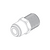 Willoughby 320440  Adapter Fitting PTC 3/8" Tube x 1/2" MPT