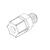 Willoughby 320566 Connector Ferrule Nylon 3/8 Tube x 3/8 MPT