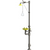 Acorn S1320-PVC PVC Pedestal Shower With Plastic Bowl Eye/Face Wash