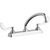 Chicago Faucets W4D-L9E1-317ABCP Deck-Mounted Manual Sink Faucet With 4" Centers