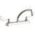 Chicago Faucets W8D-L9E1-317ABCP Deck-Mounted Manual Sink Faucet With 8" Centers