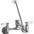 Chicago Faucets 897-CP Wall-Mounted Manual Sink Faucet With 8" Centers