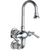 Chicago Faucets 225-261ABCP Wall-Mounted Manual Sink Faucet With 3" Vertical Centers