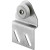 Shower Door Top Bracket Flat, 3/4", Adjustable M 6007