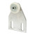 Shower Door Top Bracket Flat, 3/4", Adjustable M 6008