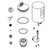 Kohler 1388852-CP Tripoint FV Service Kit, 0.125 GPF