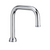 Chicago Faucets DB6AJKABCP 6-1/4" Rigid/Swing Double-Bend Spout