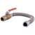 SharkBite URSS3088FX18BV Max Push Corrugated Water Heater Connector with Ball Valve 3/4 x 3/4