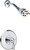 Chicago Faucets 1907-TK600CP Thermostatic/Pressure Balancing Tub and Shower Fitting with Shower Head and Diverter Tub Spout Options