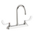 Chicago Faucets W8D-GN2AE35-317AB Deck Mounted Manual Sink Faucet 